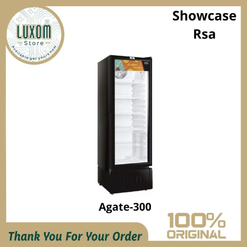 Showcase Rsa Agate-300/Showcase rsa/Showcase/Rsa/Agate 300/Lemari pendingin