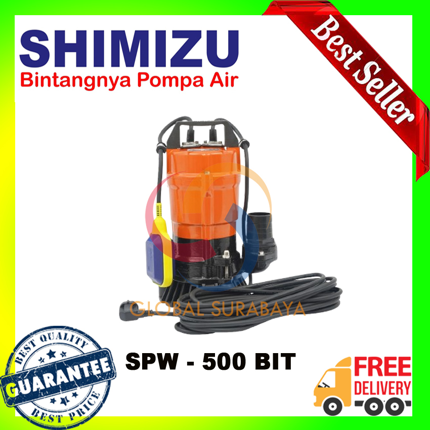 Pompa Celup SHIMIZU SPW 500 BIT | Auto 2 Inch | 500 WATT