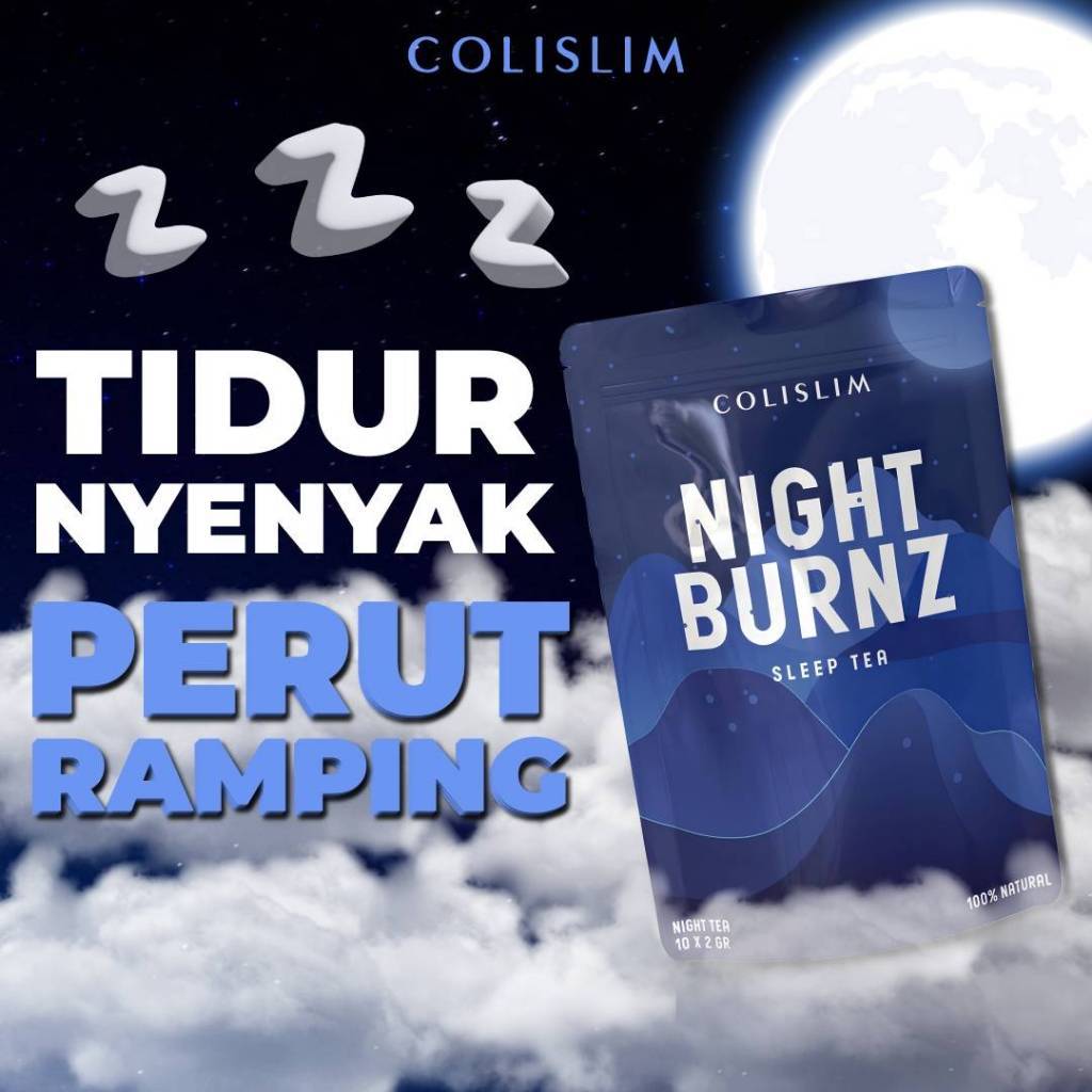 

Teh Daun Teratai Pelangsing Badan Colislim Night Burnz Sleep Tea | Teh Penurun Berat Badan
