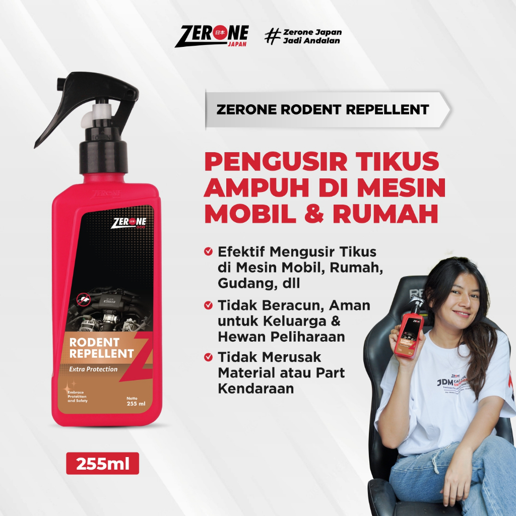 Pengusir Tikus Zerone Japan Rodent Repellent Obat Tikus Ampuh 255 ml Non Toxic