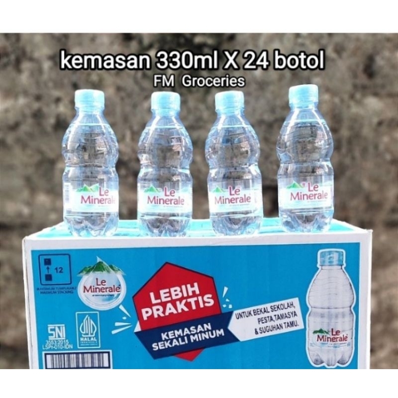 

le mineral 330ml isi 24 ( pengiriman instan )