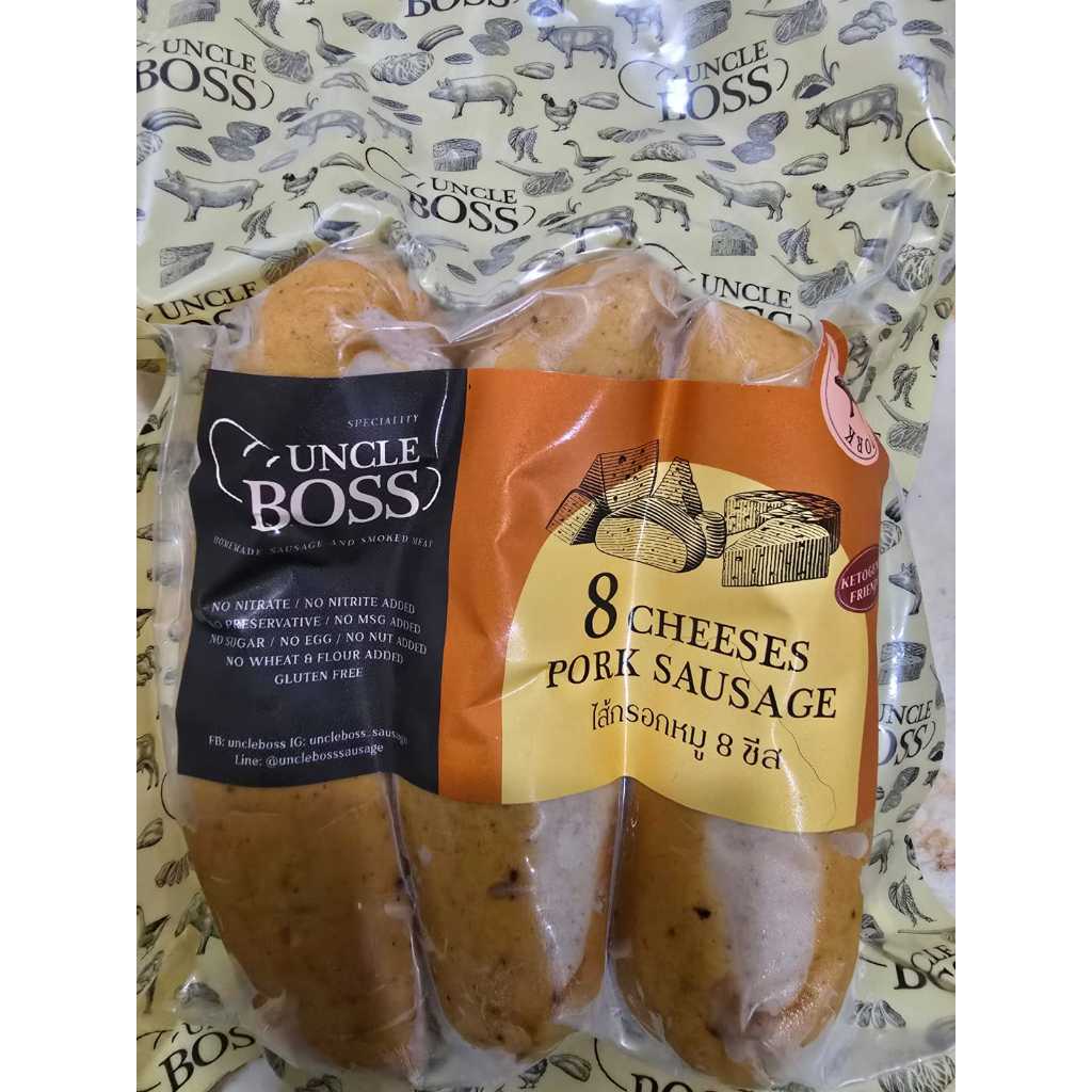 Uncle Boss Pork Sausage Sosis Babi Viral Thailand Keju Cheese