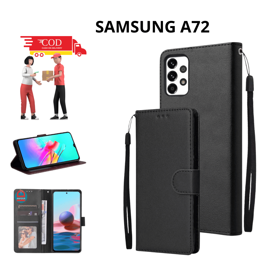 CASE HP SAMSUNG A72 CASING DOMPET FLIP CASE WALLET FLIP LEATHER CASE PREMIUM CASING HP