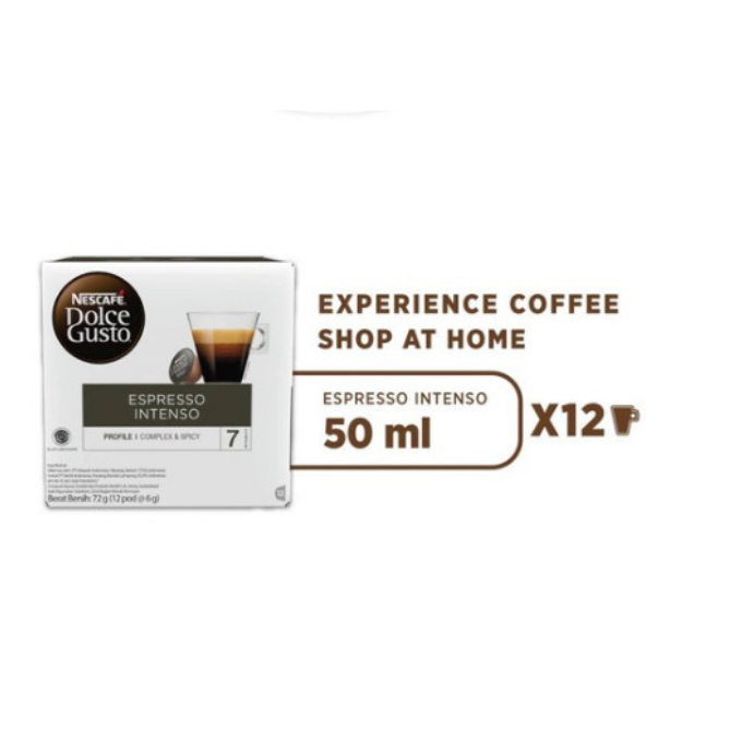 

Nescafe Dolce Gusto Espresso Intenso 16 Capsule Coffee Kapsul Kopi