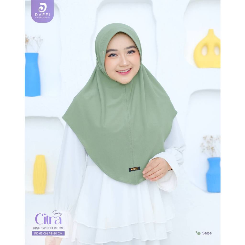 HIJAB INSTAN SERUT KEKINIAN DAFFI SERIES CITRA PARFUM