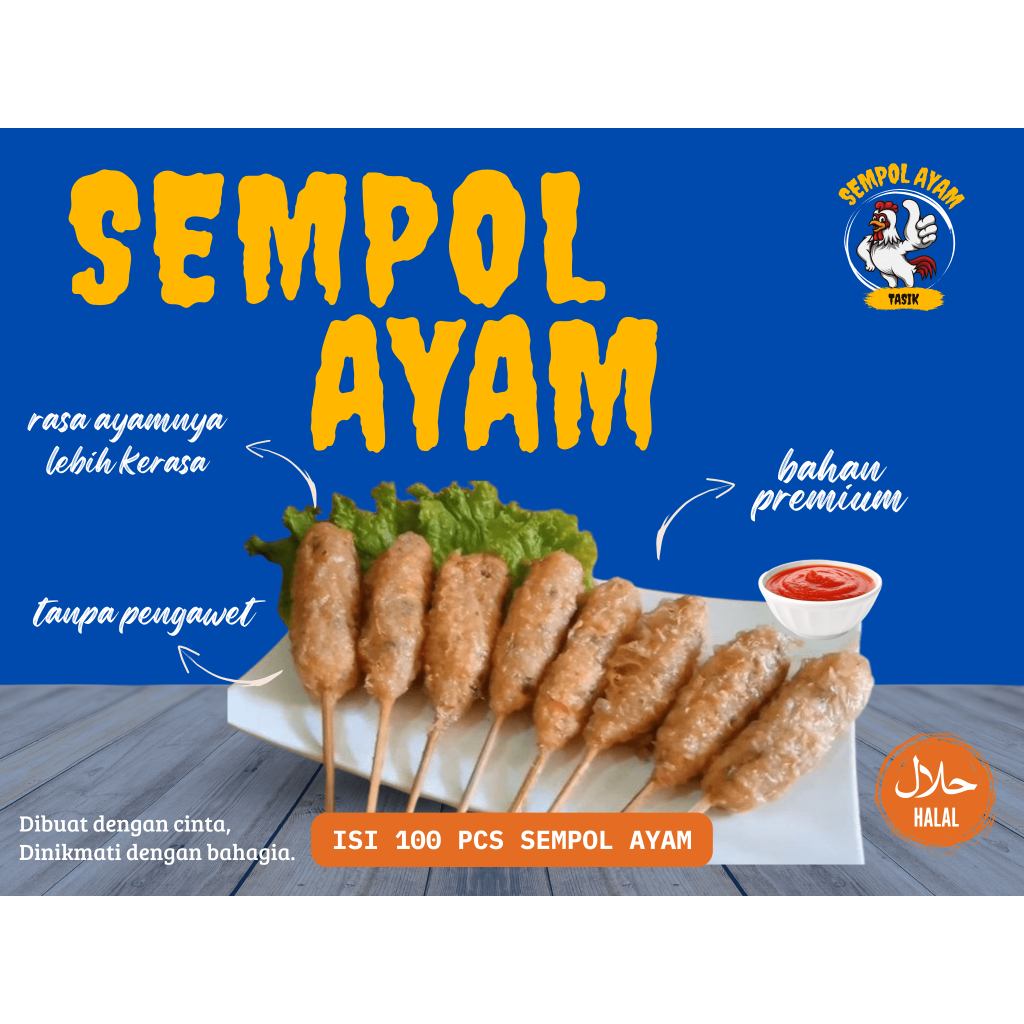 

Sempol Ayam Isi 100 PCS | Sempol Ayam Tasik Bahan Premium