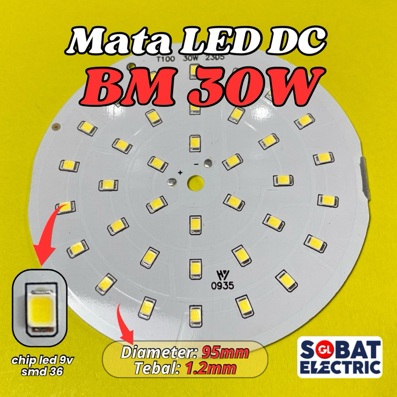 Mata LED DC 30w (BM) - PCB Mata Lampu LED 30 Watt