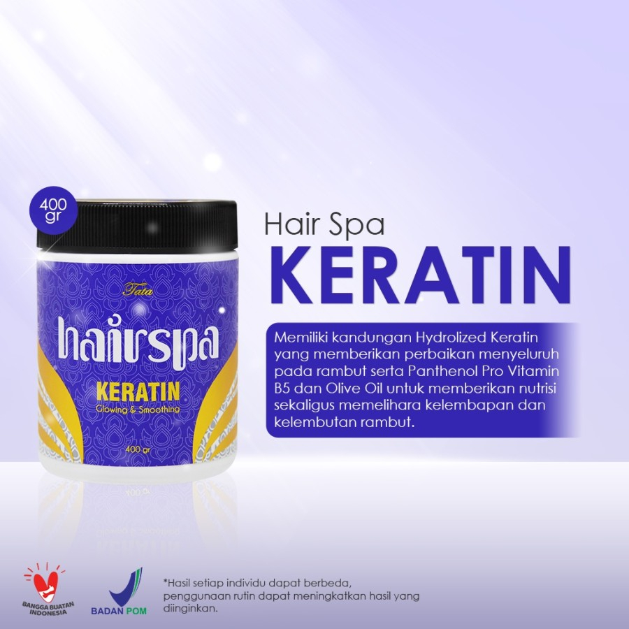 TATA HAIR SPA KERATIN GLOWING & SMOOTHING 400gr
