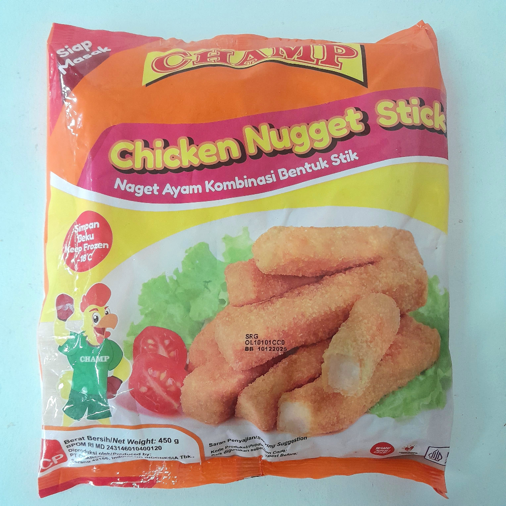 

CHAMP chicken nugget stik 450gr