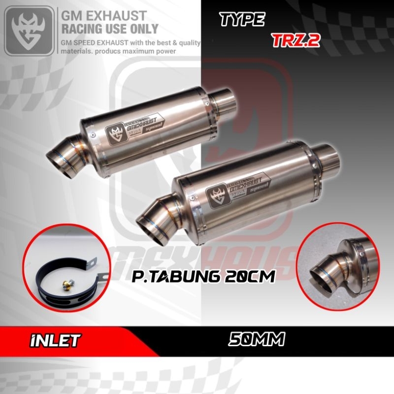 Slincer Selenser Only Inlet 50mm All Motor Original GM Exhaust Speed Racing Type Trz.05 Stainless St