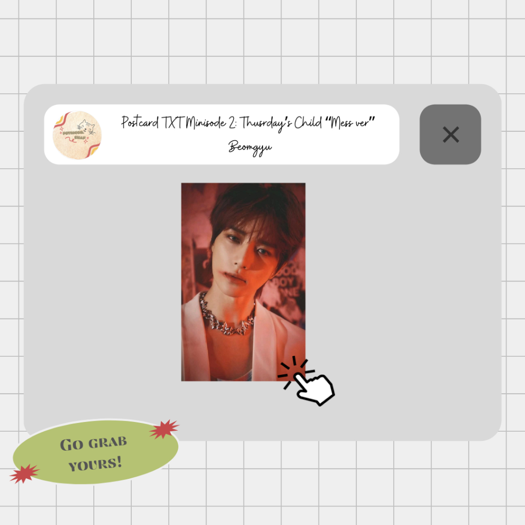 Postcard Beomgyu TXT Official Minisode 2: Thursday's Child "Mess"