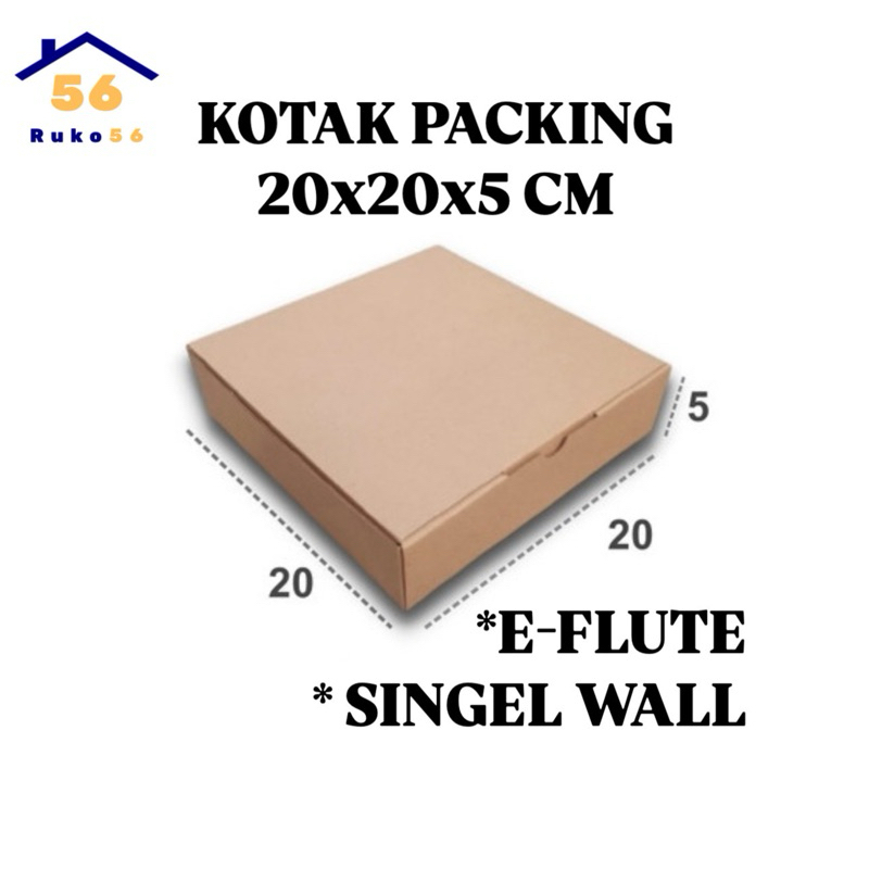 

Box Pizza/Kotak Kado/Kotak Packing Karton 20x20x5CM 5 PCS