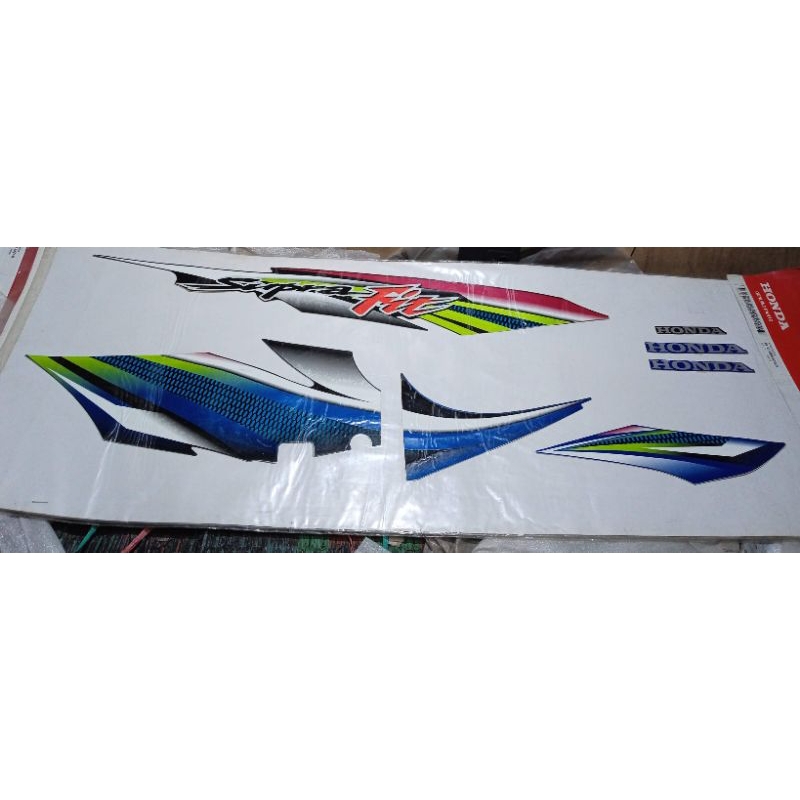 871x0 KRS a10 zd original AHM Astra Honda motor stripe type set 4 striping stiker box cover body set