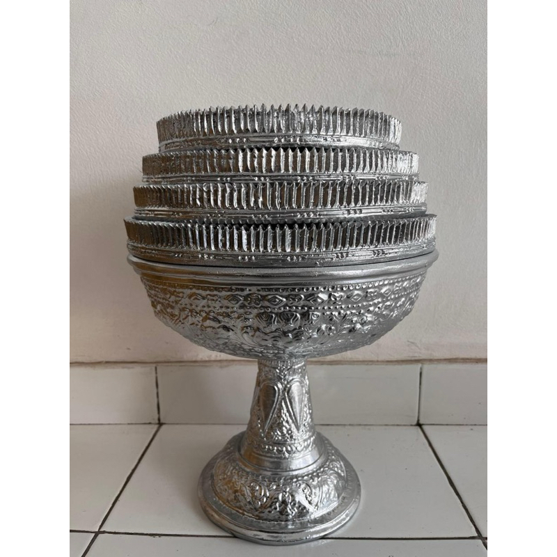 Dulang motif slaka size 32cm susun 4