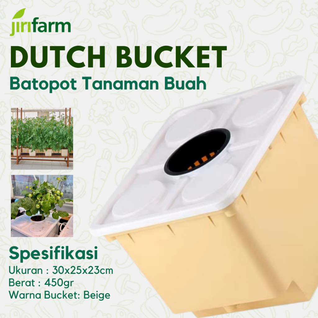 JIRIFARM - Dutch Bucket / Bato Bucket Hidroponik Original