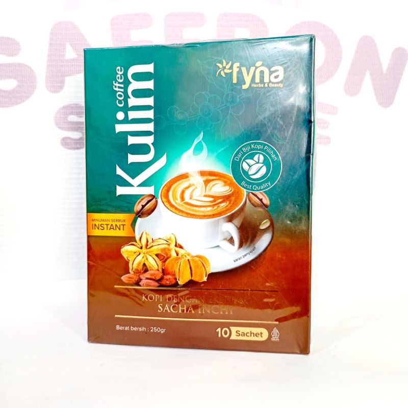 

Kulim Coffe Dengan Ekstrak Sacha Inchi 1 Box 250g isi 10 Sachet