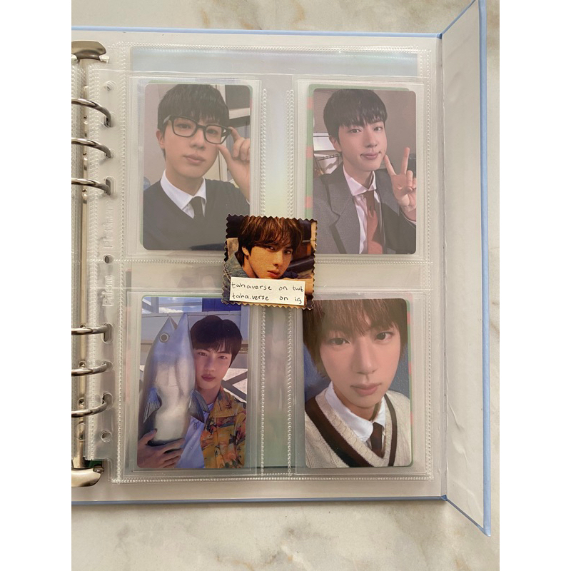 bts jin photocard happy album pob weverse early bird pc tuna jungkook jimin taehyung namjoon rm yoon