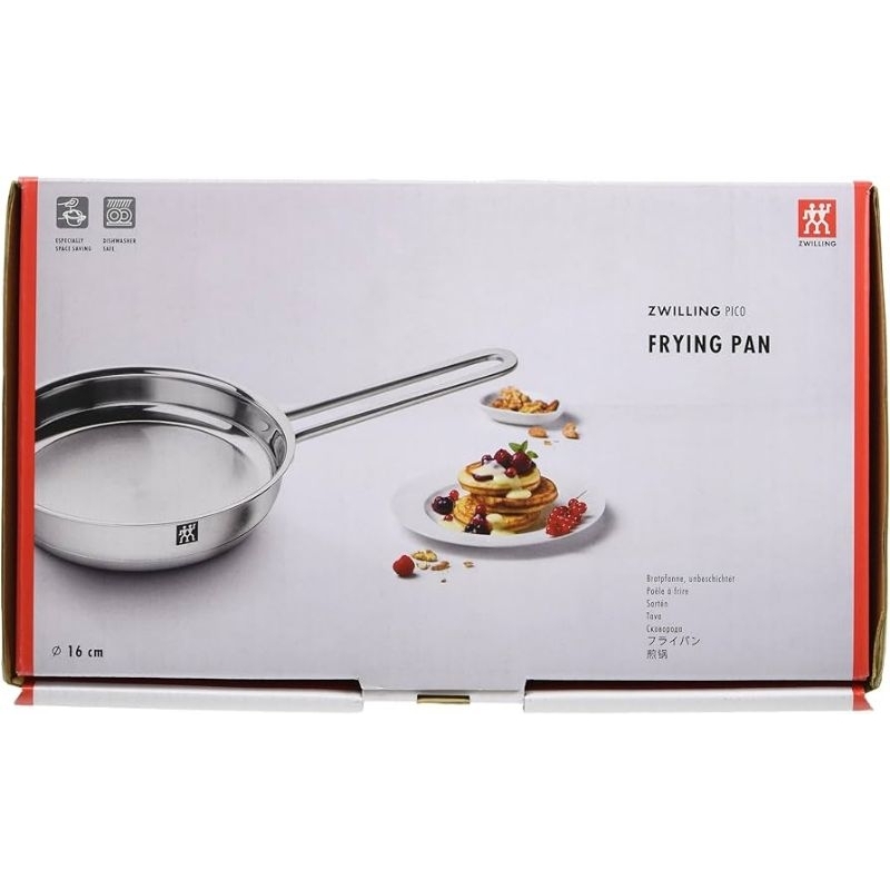 Zwilling J. A. Henckels 66658-160 Pico Frying Pan, 6.3 inches (16 cm), Stainless Steel