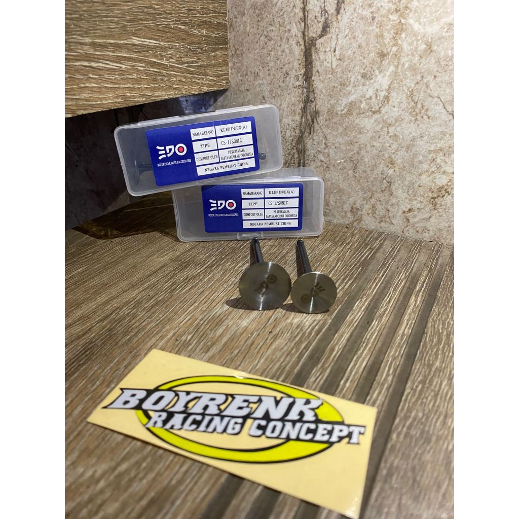 klep 28 24 batang 5mm klep sonic klep racing 28/24 EDO -BOYRENK RACING CONCEPT