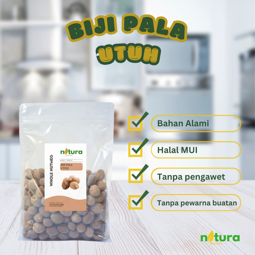 

Natura Golden Biji Pala Utuh