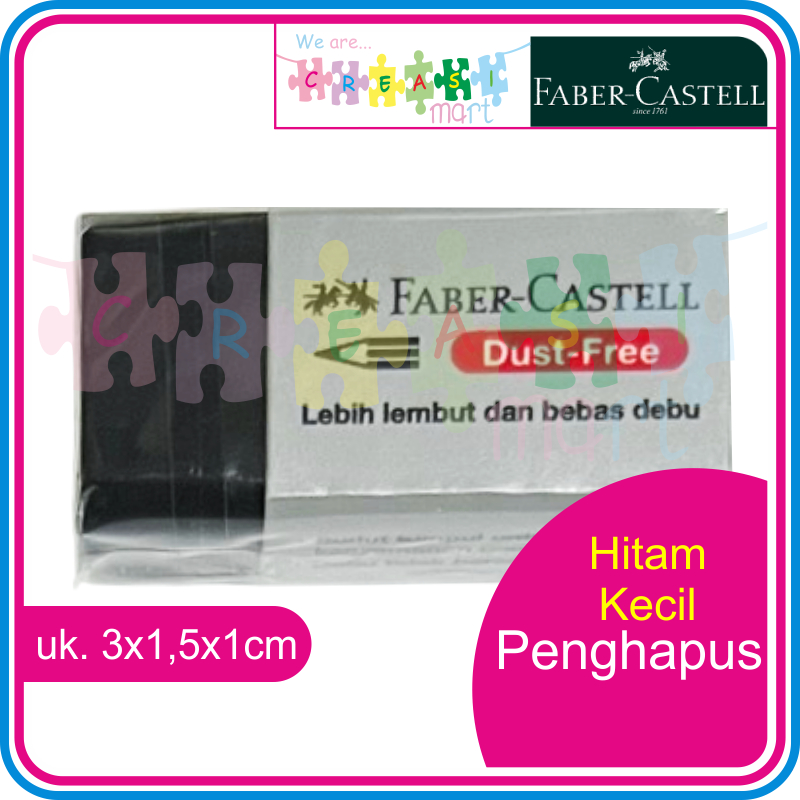 

Faber Castell Penghapus Hitam / Eraser Small Black DUST FREE 100% Original