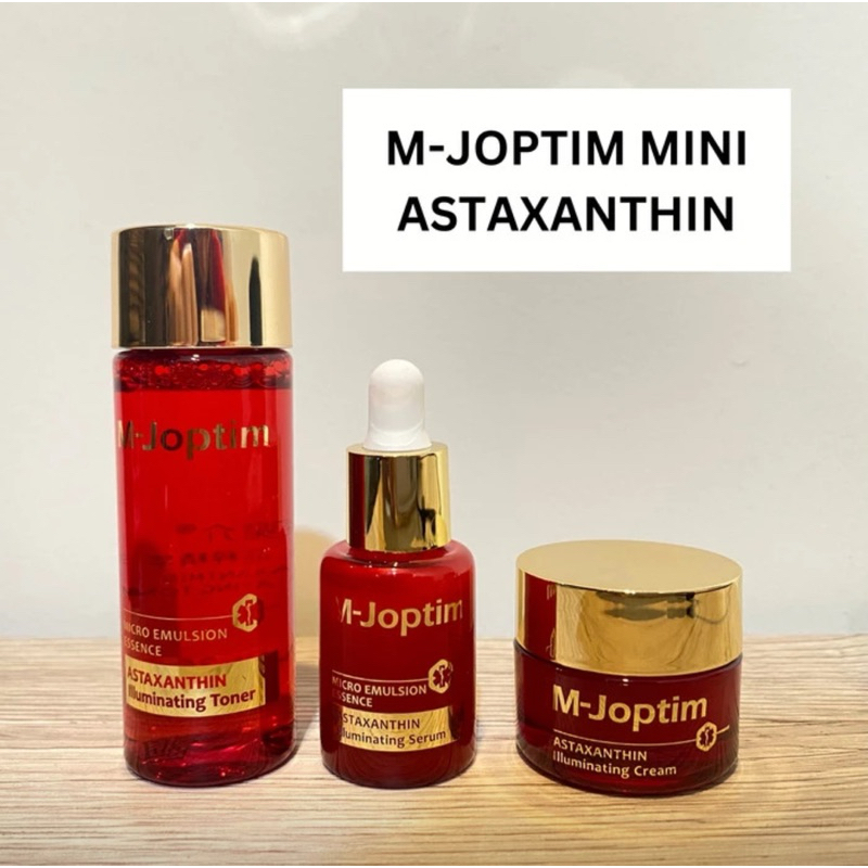 M-Joptim Mjoptim Astaxanthin Illuminating : Toner / Serum / Cream MINI SERIES