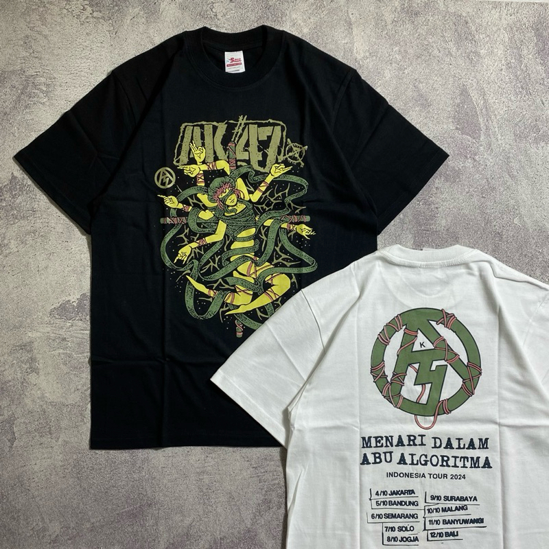 SNSCO TSHIRT AK47 GRIND - MENARI DALAM ABU ALGORITMA INDONESIA TOUR 2024 KAOS PRIA