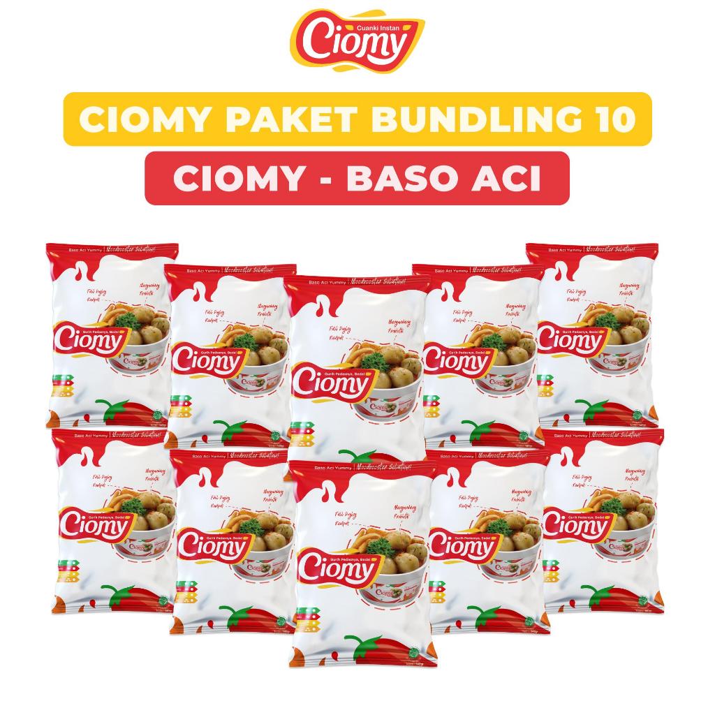 

CIOMY - Paket Bundling 10 Sachet Baso Aci Ayam + Bonus Free Tambahan 1 Ciomy Sachet