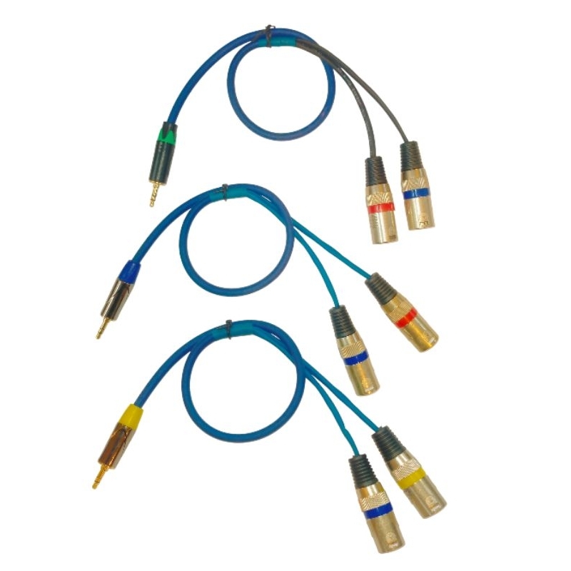 Kabel Audio Jek 3.5mm ke XLR Panjang 50CM Kabel mixer HP/Laptop