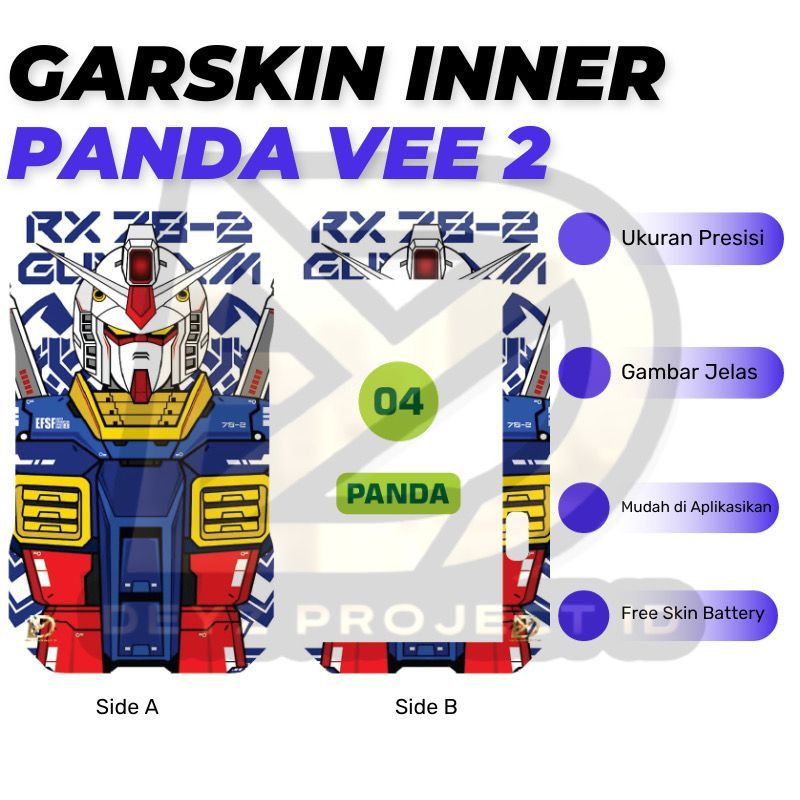 

Stiker Depan Belakang P_anda Cutting Premium