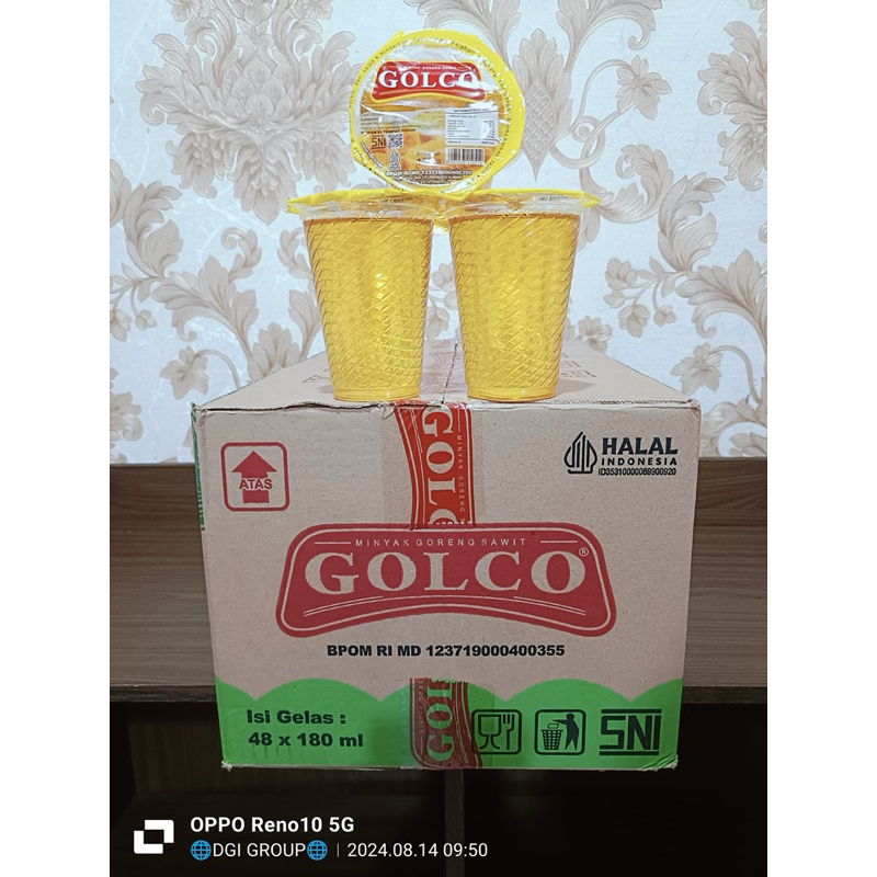 

1 Dus Minyak Goreng Golco CUP 180ml Jernih Berkualitas