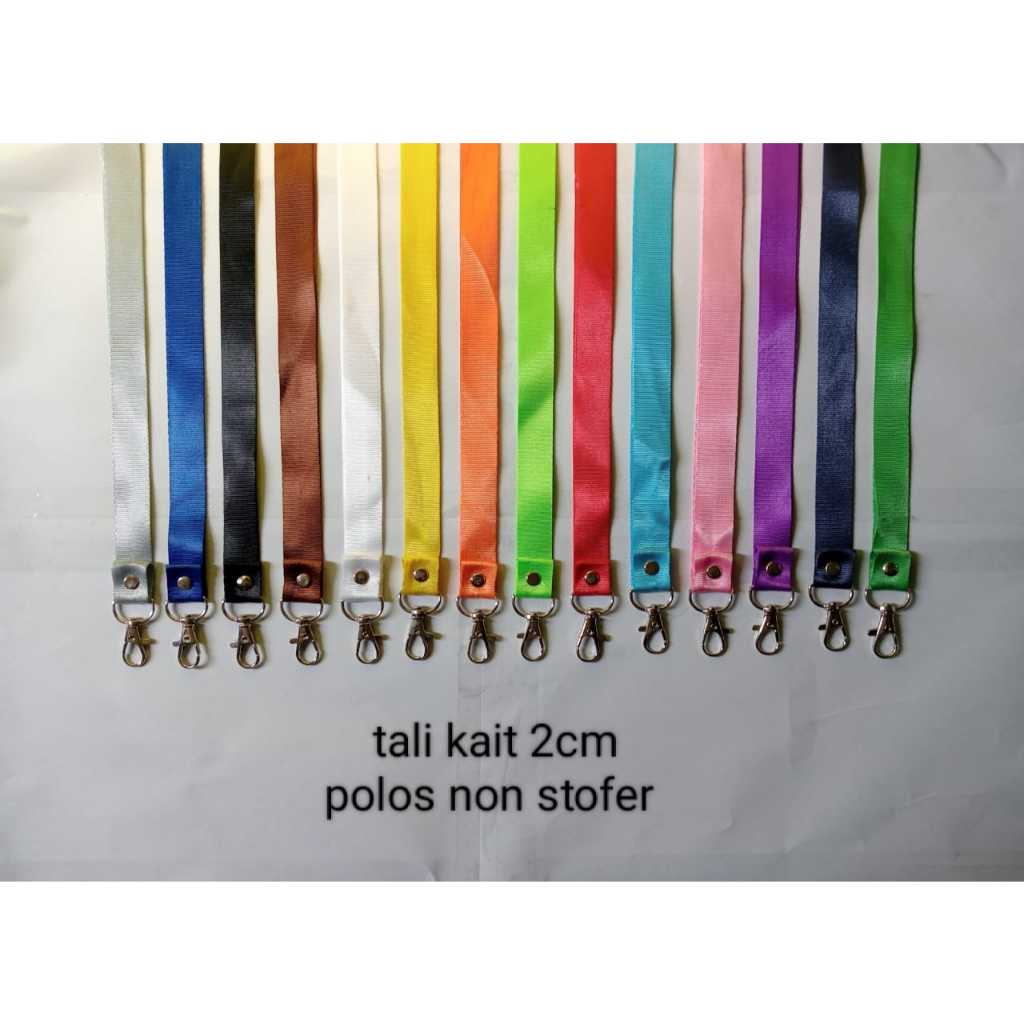 

Tali ID Card Kait Polos 2CM / Gantungan ID Card