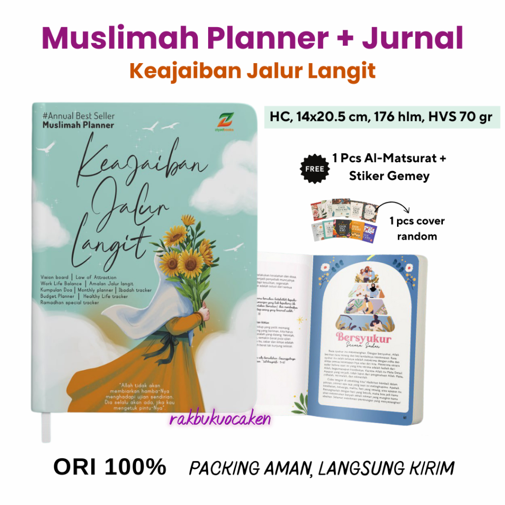 Buku Jurnal Agenda Muslimah Planner Keajaiban Jalur Langit Ziyadbook