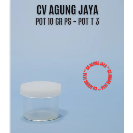 Pot Salep 10 g T3 / Pot T3 / Pot Plastik / Pot Obat / Pot / Obat / Pot Urin