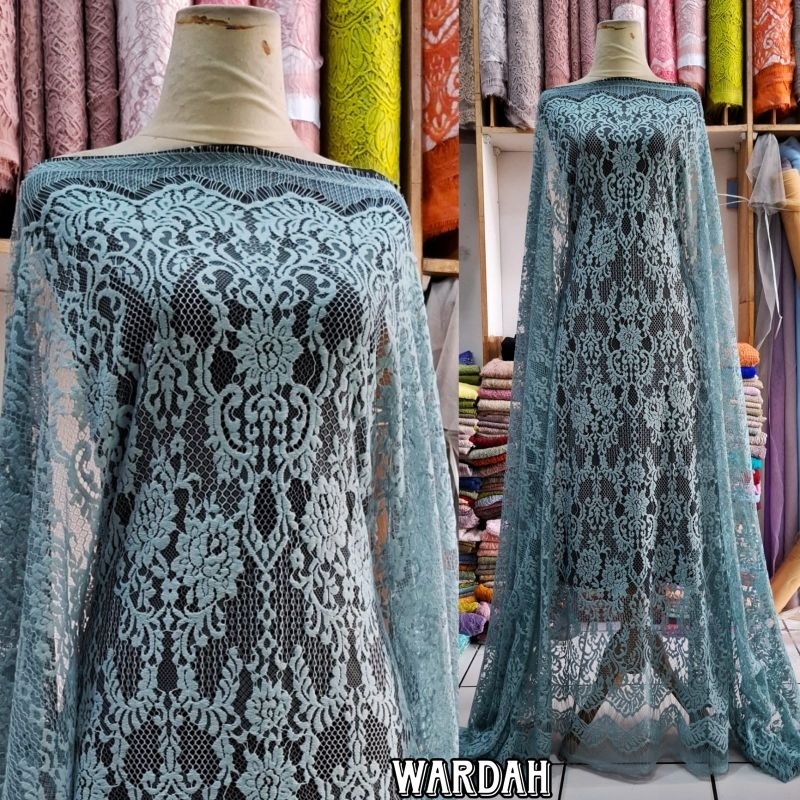 Kain Brokat Semifrancis Mewah Bahan Kebaya Modern