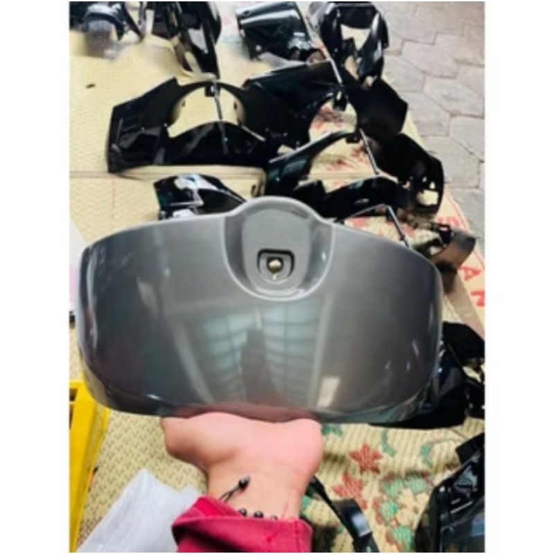 cover rak laci Scoopy/ dasbor Scoopy Honda K16 (2013 2014 2015 2016) warna abu