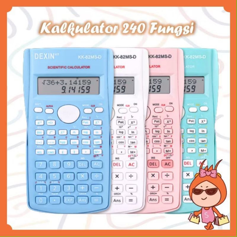 

Kalkulator Ilmiah 240 Fungsi / Kalkulator Scientific / Kalkulator Sains