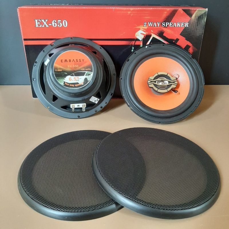SPEAKER PINTU MOBIL EMBASSY 6,5 INCH COAXIAL EX 652 / SPLIT EC 652H