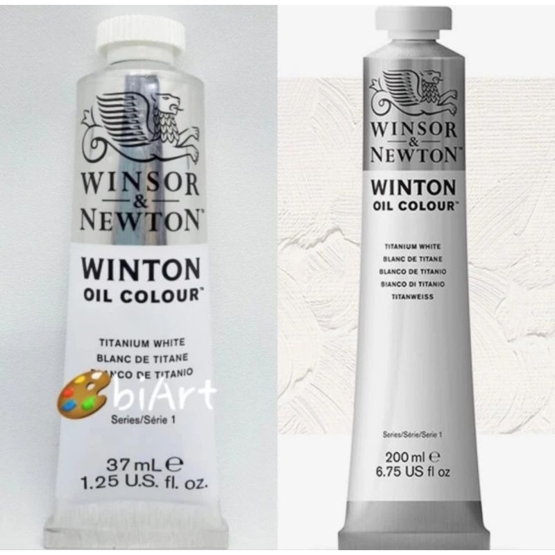 

Cat Minyak Winton Oil Colour 200ml / 37ml Titanium White Winsor & Newton
