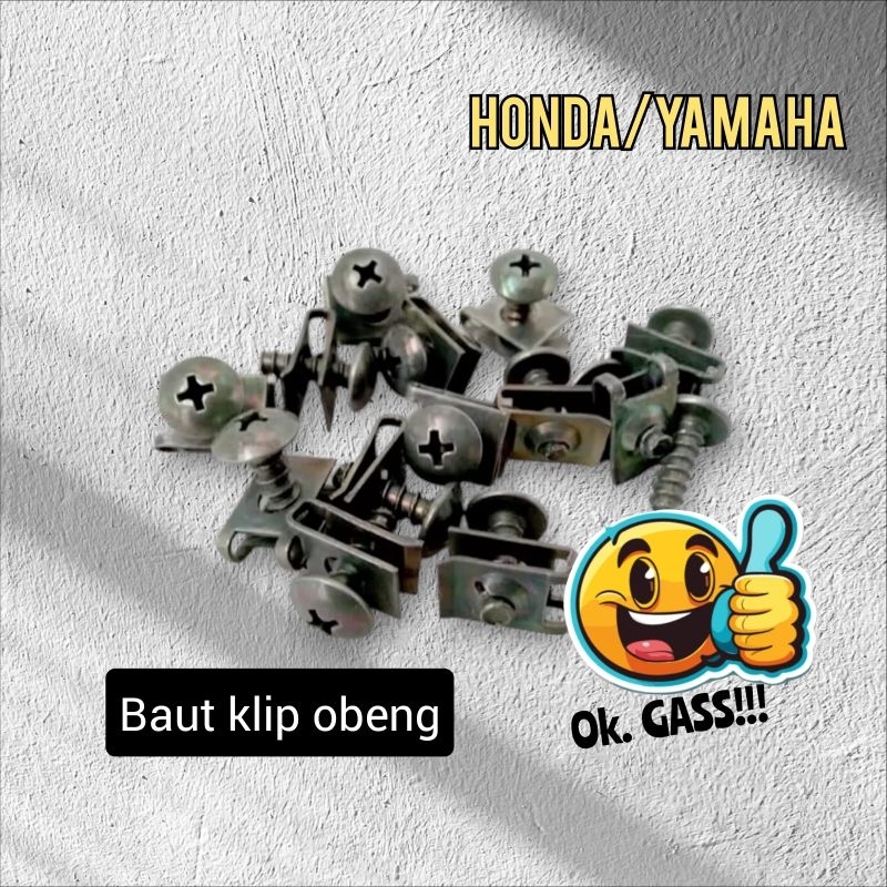 Baut Klip Body Jupiter Mio Vega/ BAUT KLIP BODY MOTOR MATIC VARIO BEAT SCOOPY