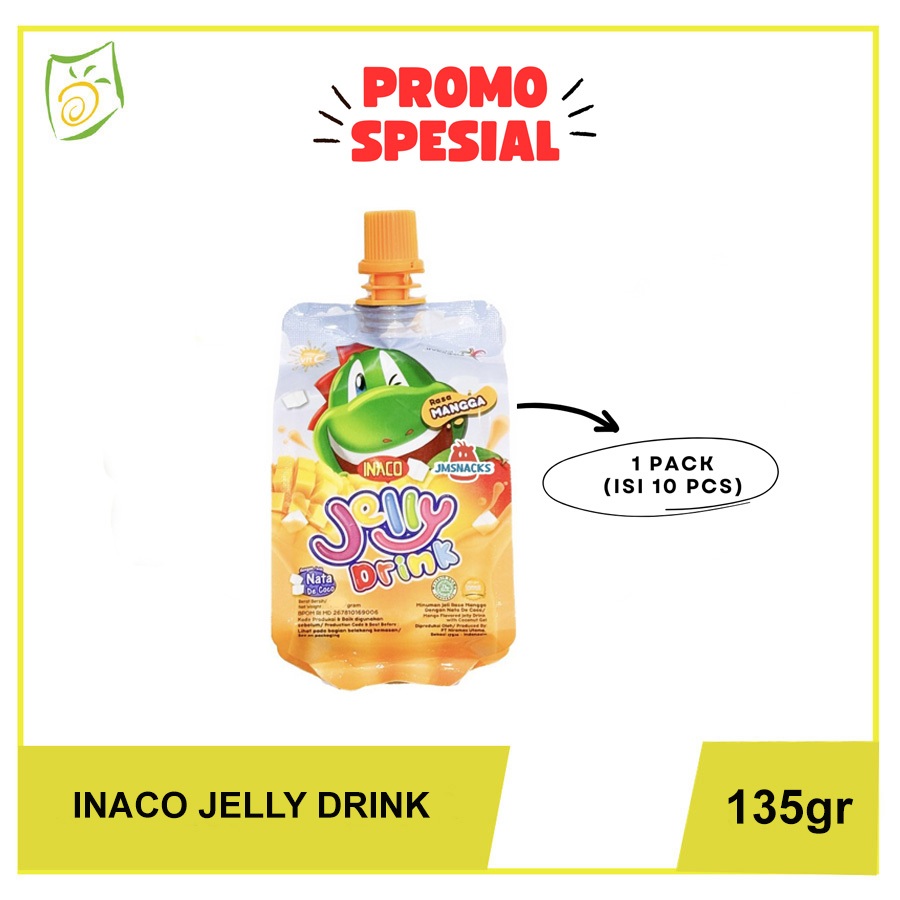 

10 Pcs Inaco Jelly Drink Mangga 135gr