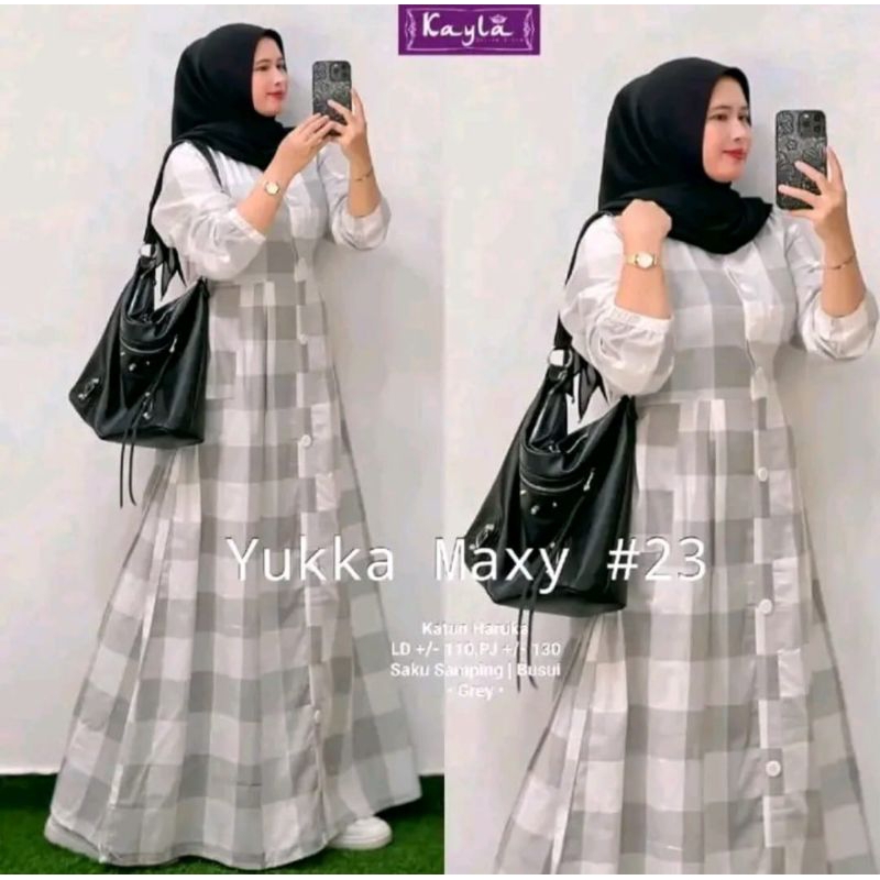 YUKA MAXY#23 GAMIS CANTIK MOTIP KOTAK