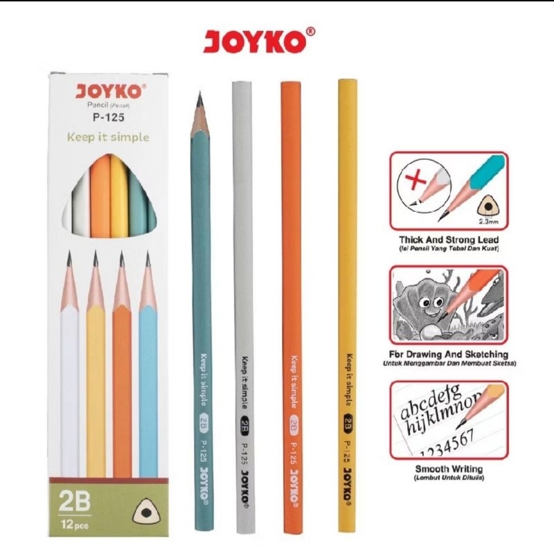 

Pensil Kayu 2B Joyko P-125