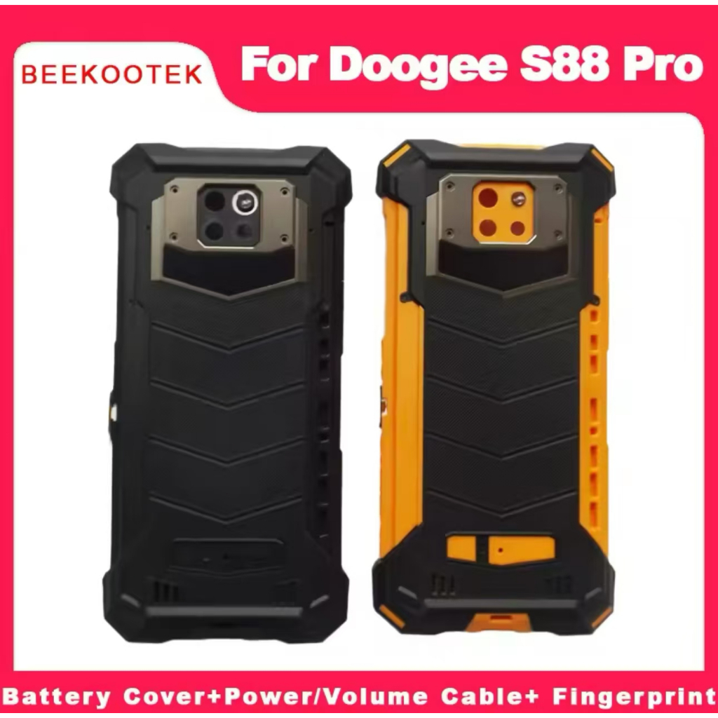 Original Repair For Doogee S88 Pro Rear Battery Door Back Cover Glass Middle Frame LCD Display Bezel