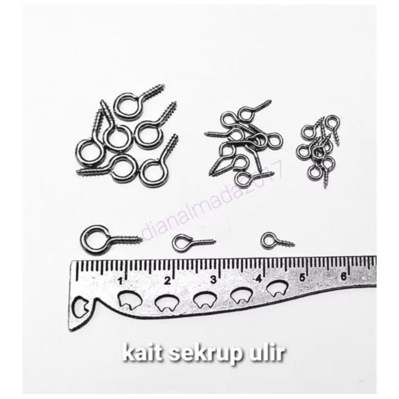 DA (20 pcs) paku ulir boneka / sekrup ulir boneka / diy resin craft