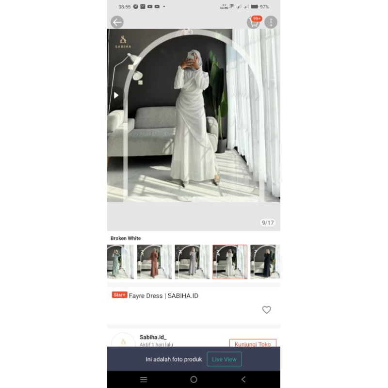 [NEW] Fayre Dress Broken White by Sabiha.id || dress putih/dress lebaran/dress kondangan/dress bride