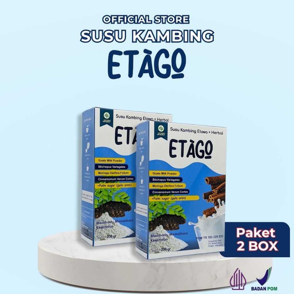 

Susu Kambing Etowa + Herbal Etago Paket 2 Box