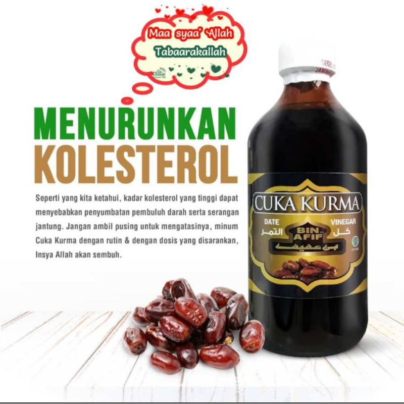 

Cuka Kurma Minuman Herbal Bin Afif 310ml 310 ml Cuka