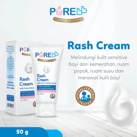 PUREBB Rash Cream 50gr Hypoallergenic krim ruam popok cream ruam popok pure bb ruam popok