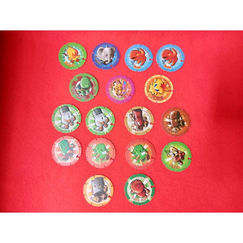 Mainan Tazos Dunia Main Tini Wini Biti 17 pcs